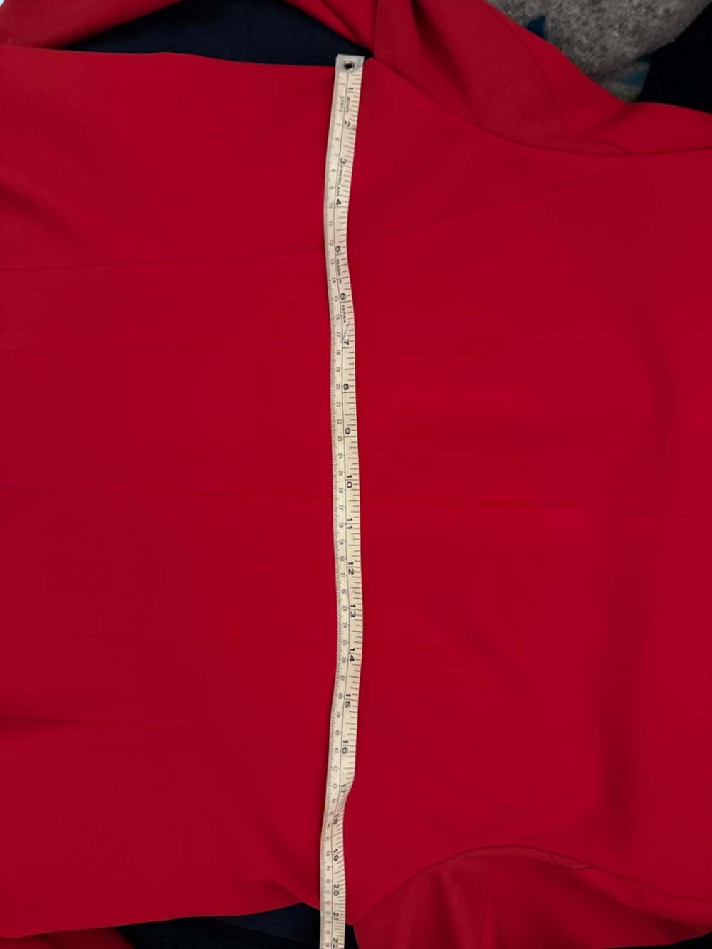 BCBGMAXAZRIA Abree Red Draped Shawl Open-Front Blazer - Picture 8 of 8